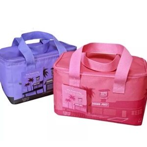 Tropical Vibes Pink and Purple Travel Pouches